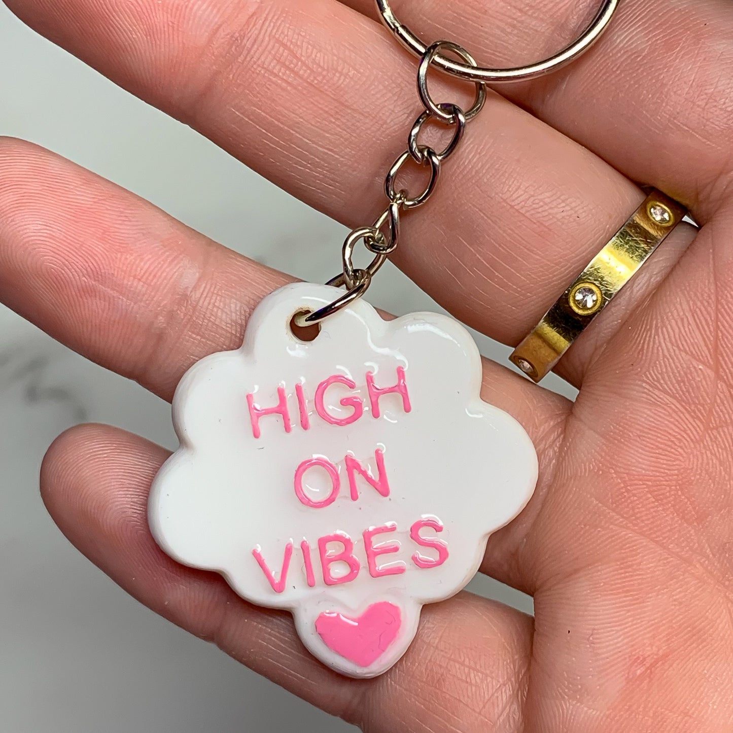 Cloud High NFC keychain